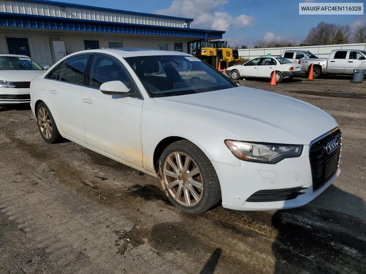 2014 Audi A6 Premium Plus VIN: WAUGFAFC4EN116328 Lot: 81109424