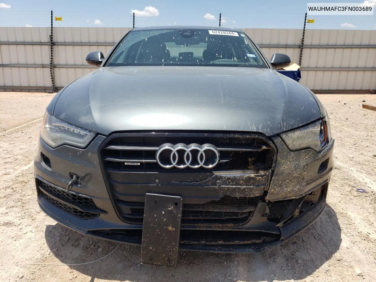 2015 Audi A6 Prestige VIN: WAUHMAFC3FN003689 Lot: 67126604