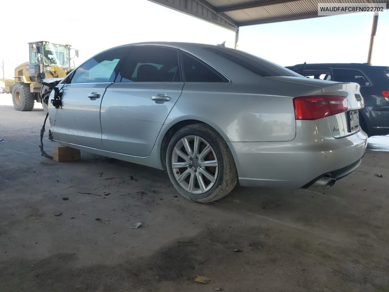 2015 Audi A6 Premium Plus VIN: WAUDFAFC8FN022702 Lot: 70806324