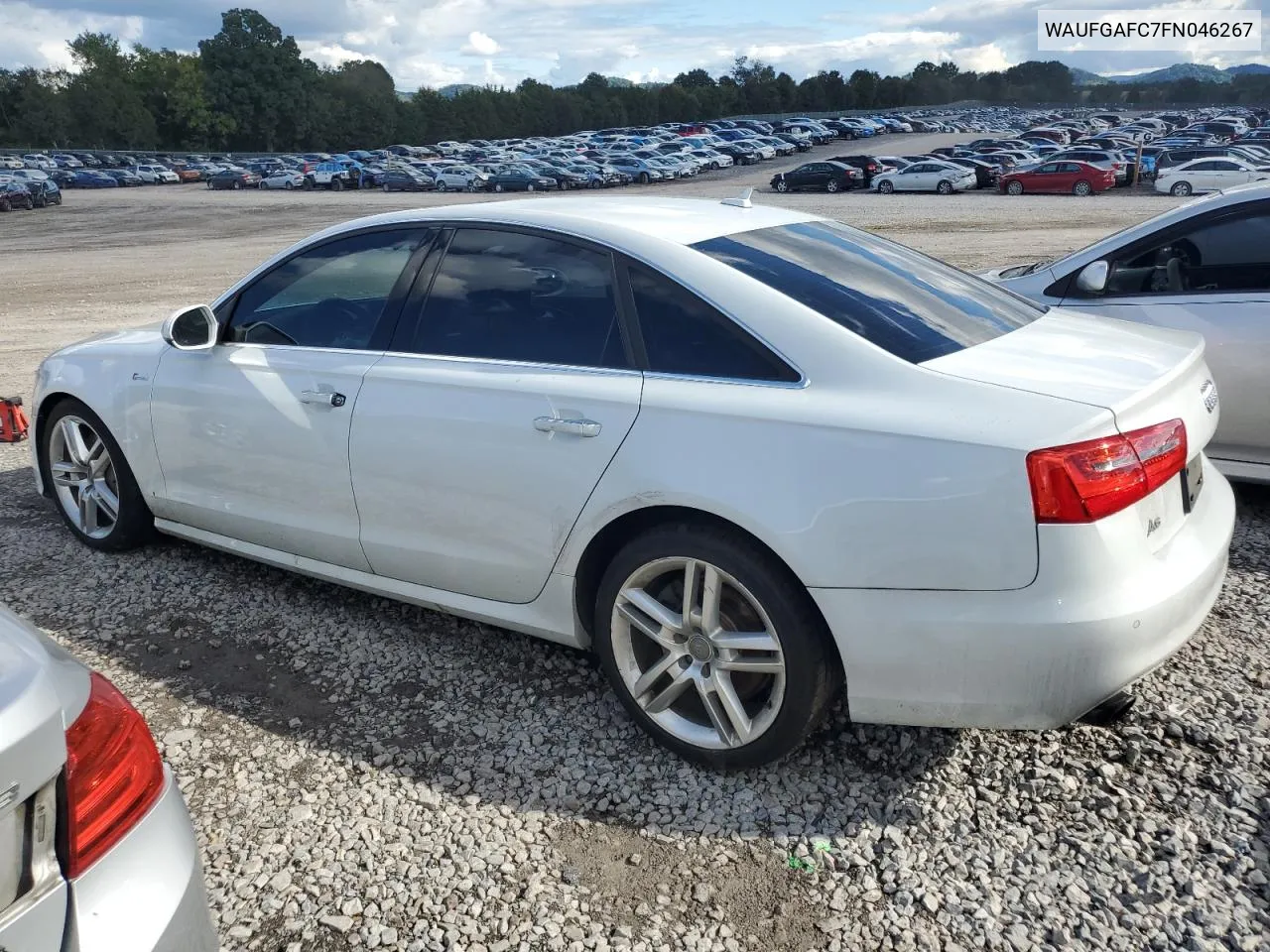 2015 Audi A6 Premium Plus VIN: WAUFGAFC7FN046267 Lot: 71748154