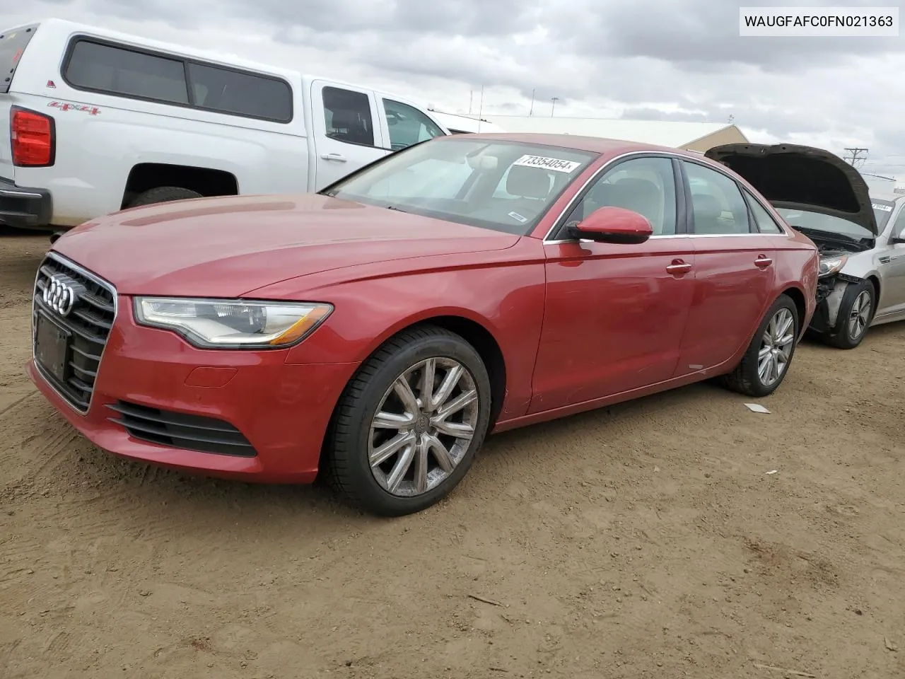 2015 Audi A6 Premium Plus VIN: WAUGFAFC0FN021363 Lot: 73354054