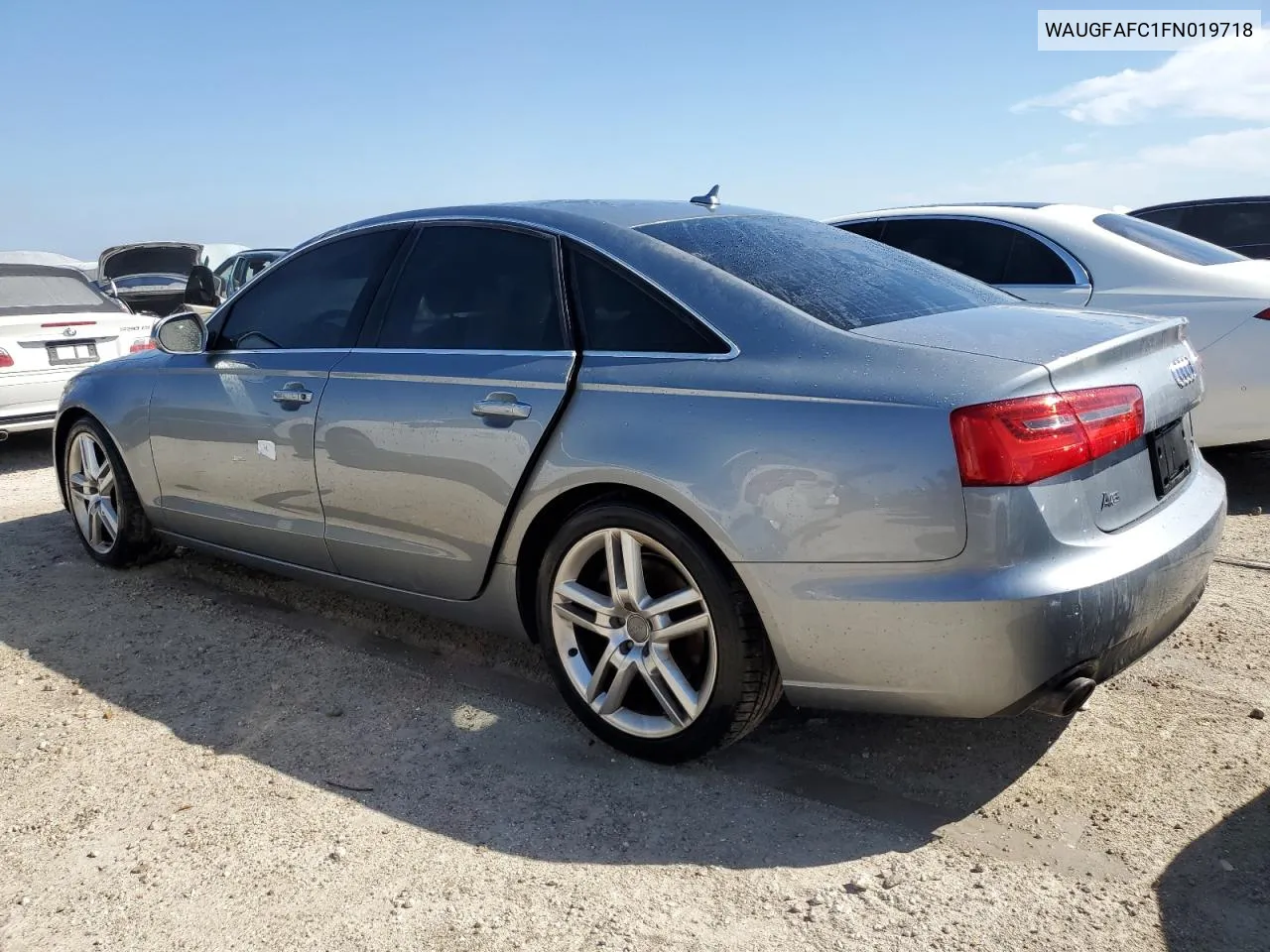 2015 Audi A6 Premium Plus VIN: WAUGFAFC1FN019718 Lot: 74429344