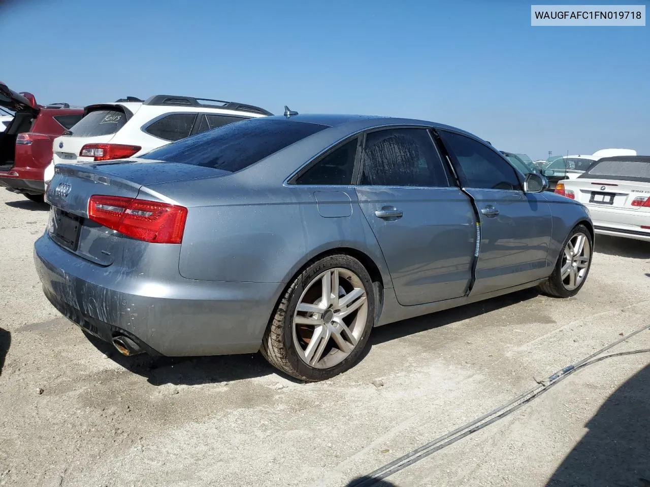 2015 Audi A6 Premium Plus VIN: WAUGFAFC1FN019718 Lot: 74429344