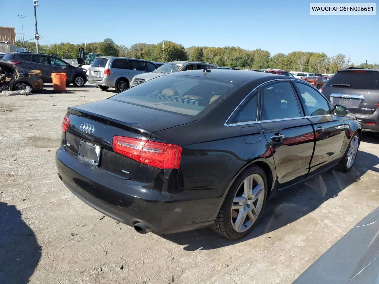 2015 Audi A6 Premium Plus VIN: WAUGFAFC6FN026681 Lot: 74918244