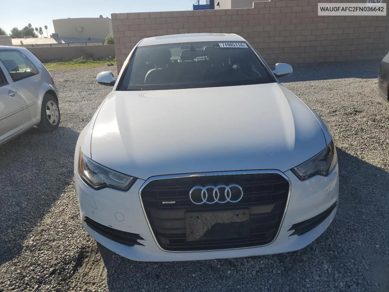 2015 Audi A6 Premium Plus VIN: WAUGFAFC2FN036642 Lot: 74985114