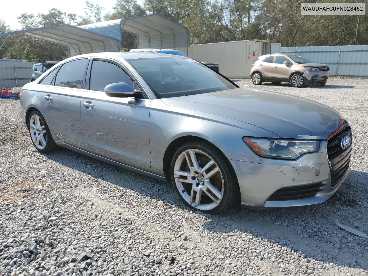 2015 Audi A6 Premium Plus VIN: WAUDFAFC0FN028462 Lot: 75934074