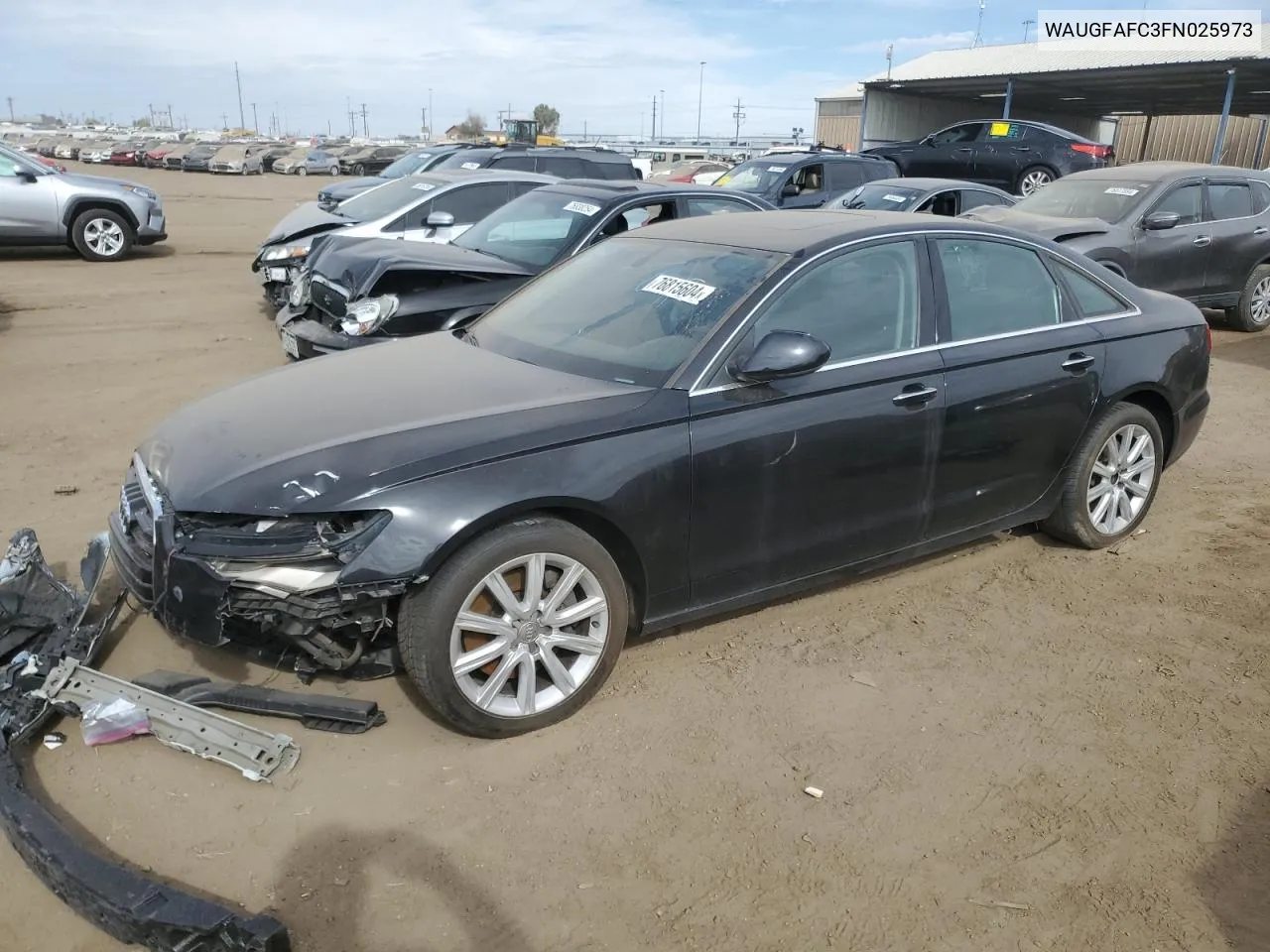 WAUGFAFC3FN025973 2015 Audi A6 Premium Plus