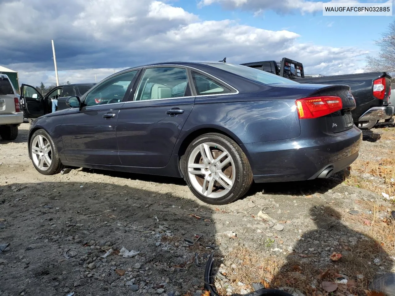 2015 Audi A6 Premium Plus VIN: WAUGFAFC8FN032885 Lot: 79805274