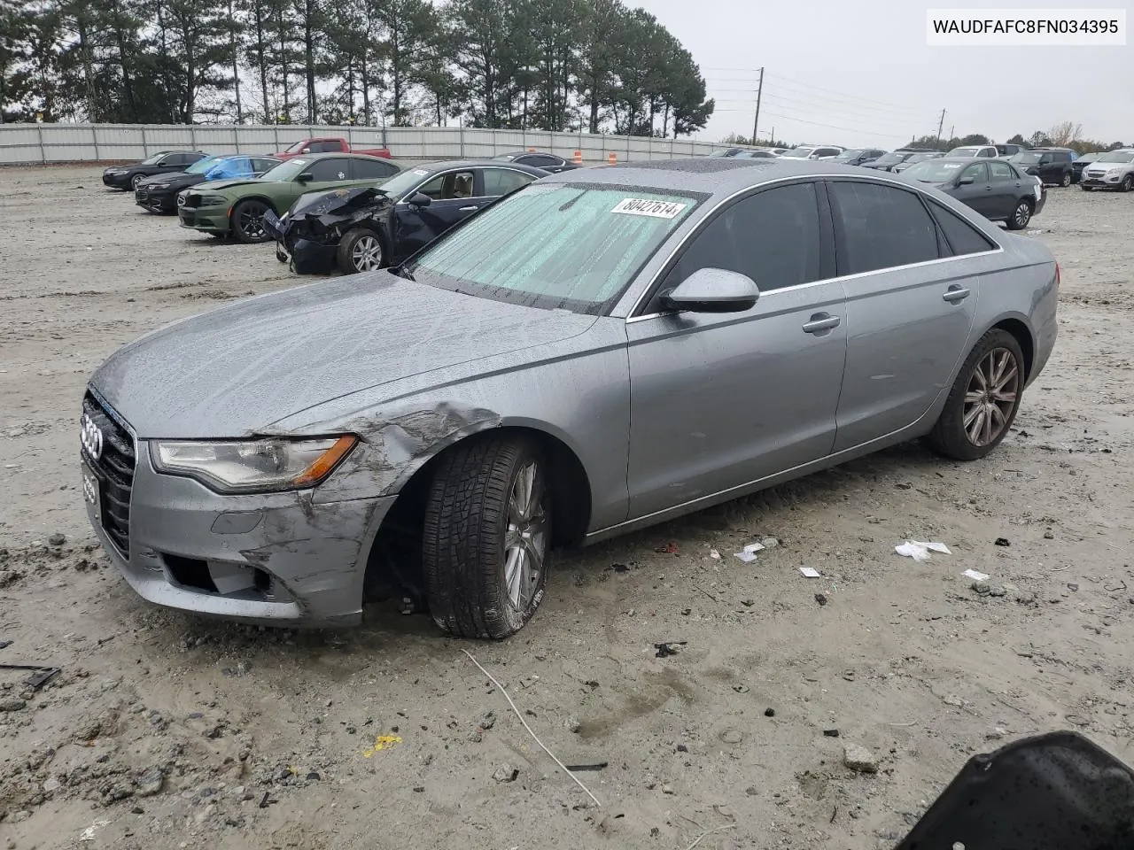 2015 Audi A6 Premium Plus VIN: WAUDFAFC8FN034395 Lot: 80427614