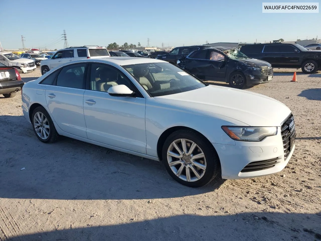 2015 Audi A6 Premium Plus VIN: WAUGFAFC4FN022659 Lot: 80470204