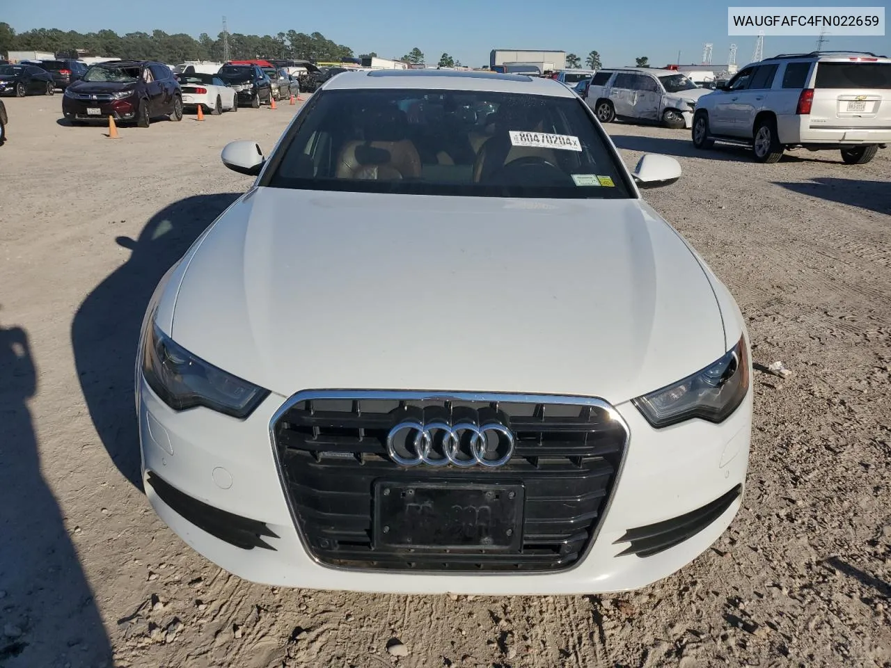 2015 Audi A6 Premium Plus VIN: WAUGFAFC4FN022659 Lot: 80470204