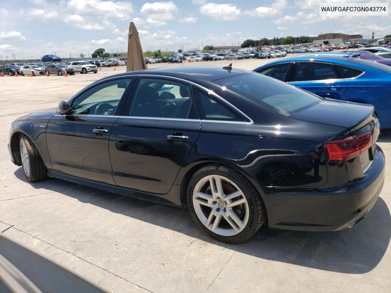 2016 Audi A6 Premium Plus VIN: WAUFGAFC7GN043774 Lot: 57123174