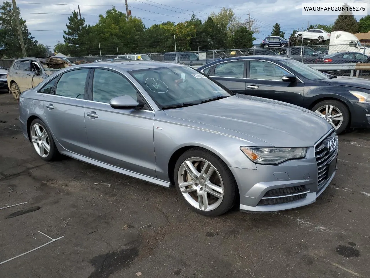 2016 Audi A6 Premium Plus VIN: WAUGFAFC2GN166275 Lot: 57760534