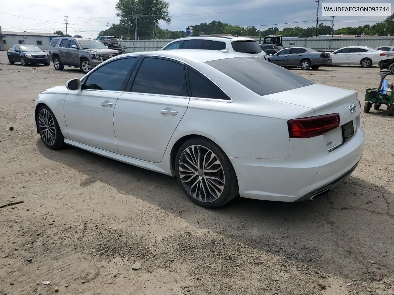 2016 Audi A6 Premium Plus VIN: WAUDFAFC3GN093744 Lot: 58166564