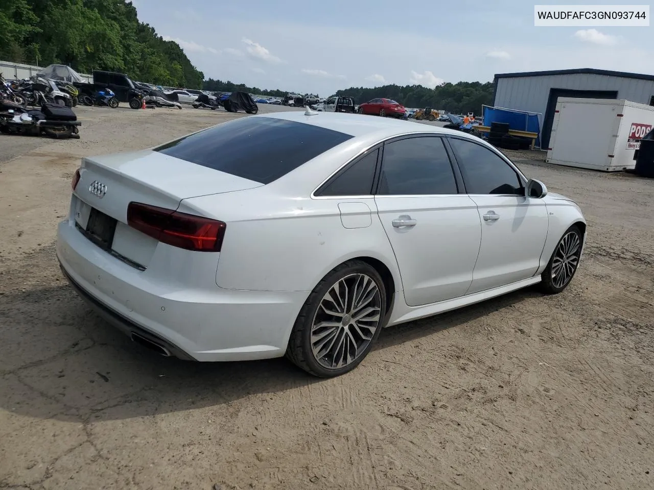 2016 Audi A6 Premium Plus VIN: WAUDFAFC3GN093744 Lot: 58166564