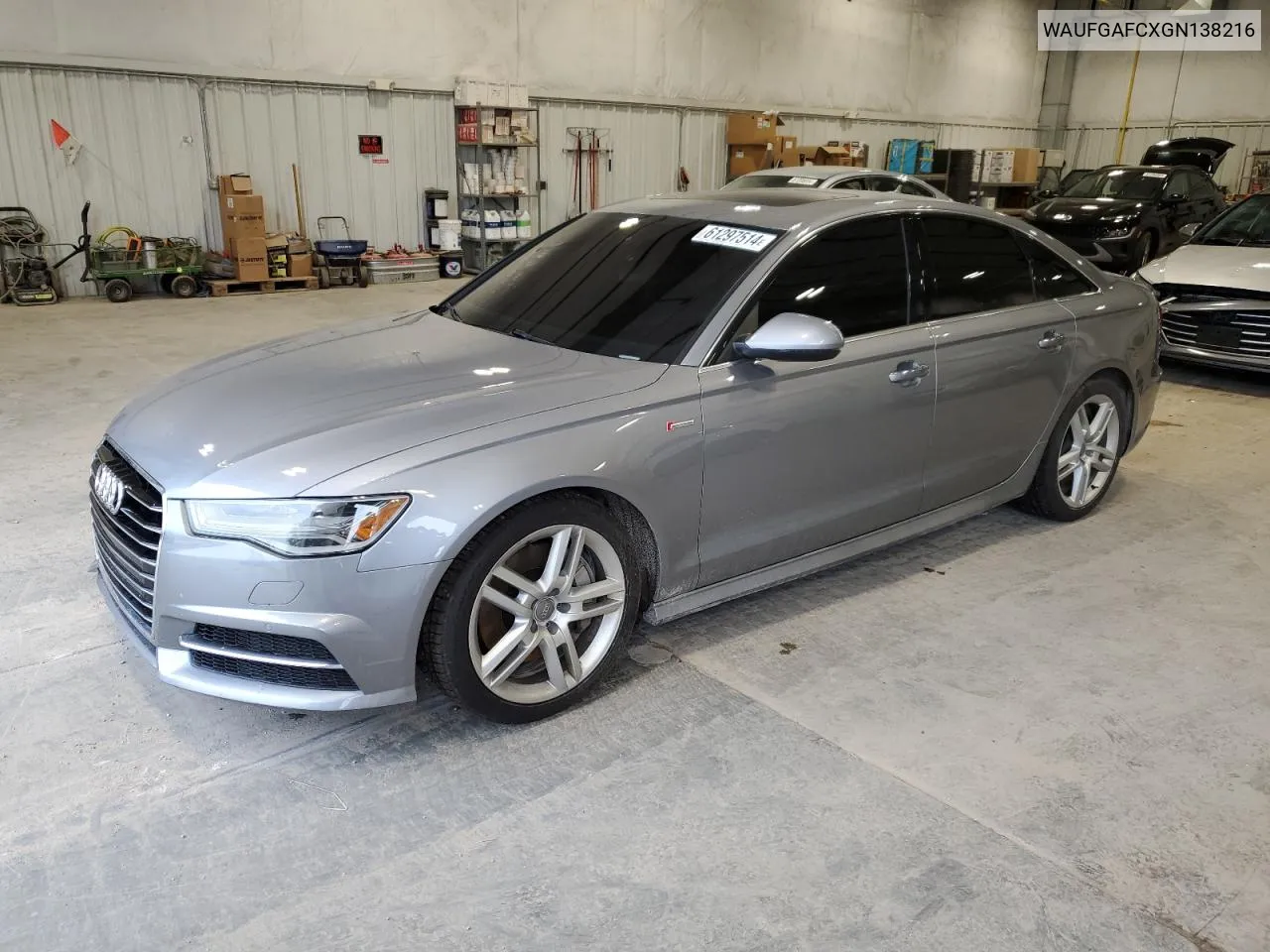 2016 Audi A6 Premium Plus VIN: WAUFGAFCXGN138216 Lot: 61297514