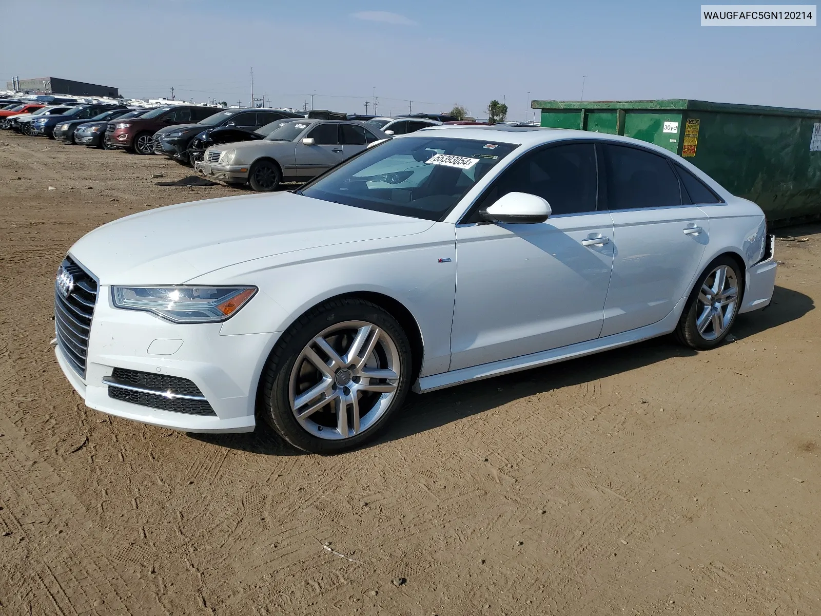 2016 Audi A6 Premium Plus VIN: WAUGFAFC5GN120214 Lot: 65393054