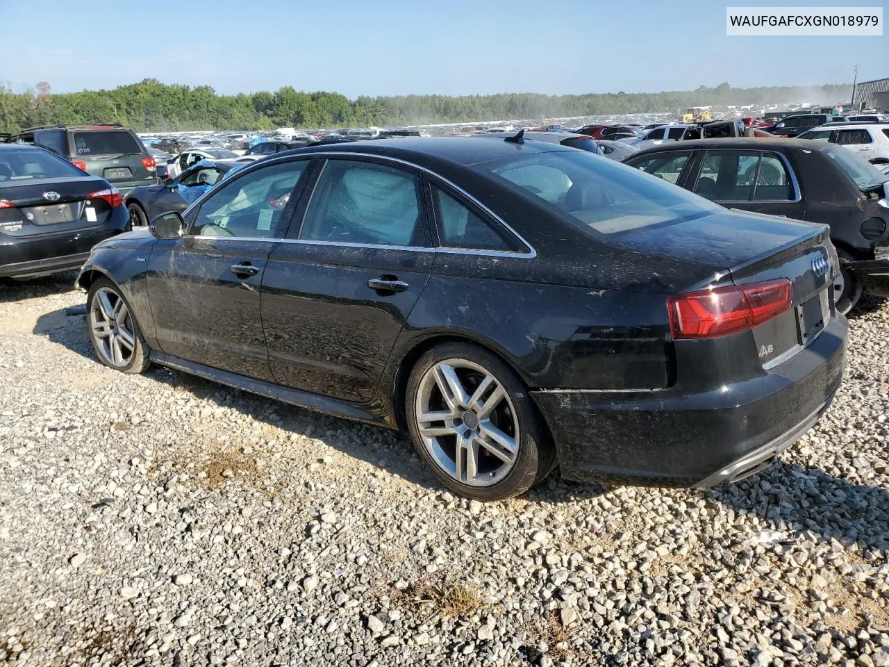 2016 Audi A6 Premium Plus VIN: WAUFGAFCXGN018979 Lot: 67864534