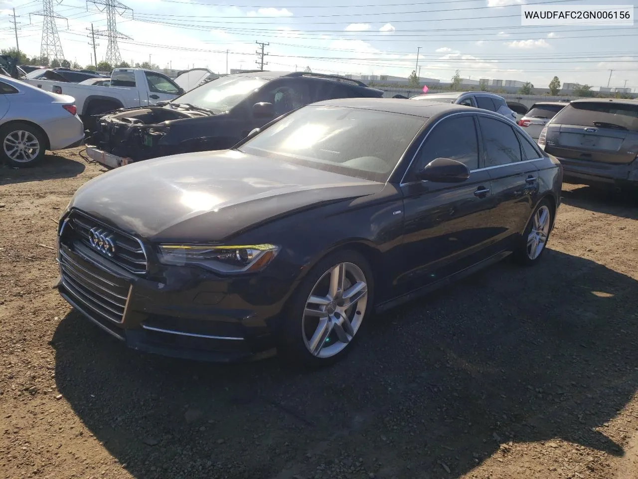 2016 Audi A6 Premium Plus VIN: WAUDFAFC2GN006156 Lot: 70176314