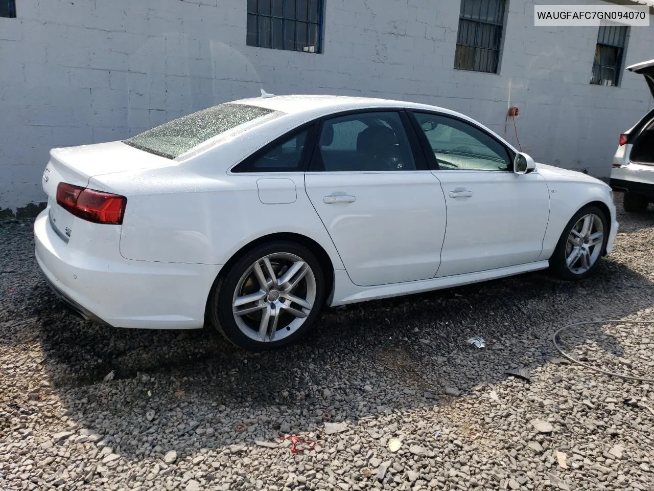 2016 Audi A6 Premium Plus VIN: WAUGFAFC7GN094070 Lot: 71420814