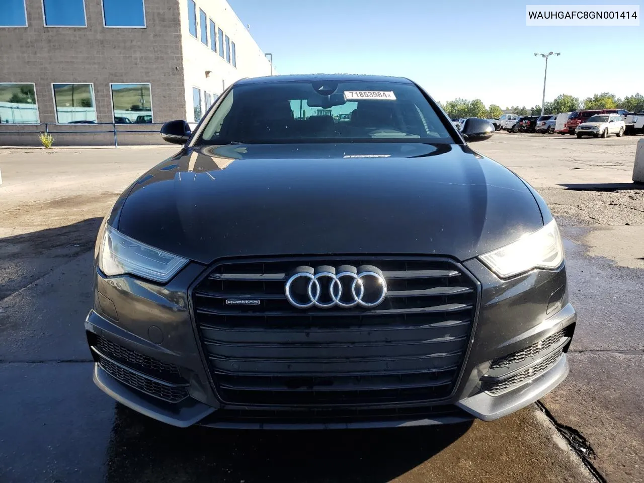 2016 Audi A6 Prestige VIN: WAUHGAFC8GN001414 Lot: 71853984