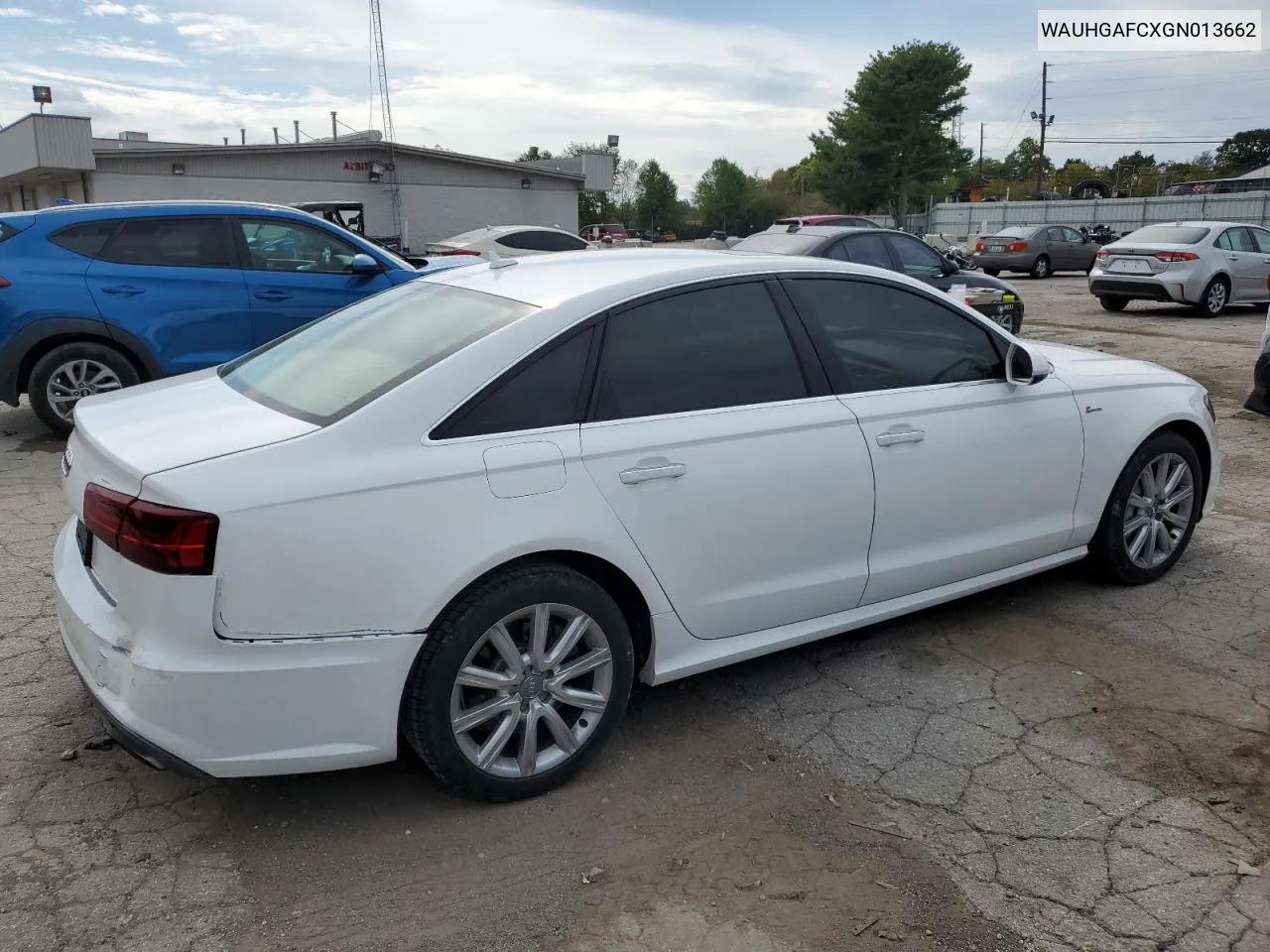 2016 Audi A6 Prestige VIN: WAUHGAFCXGN013662 Lot: 72338904