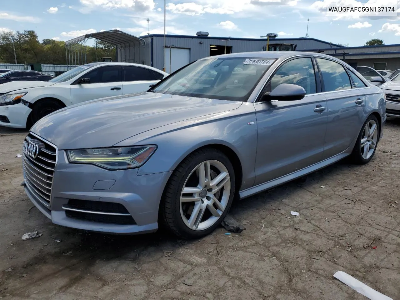 2016 Audi A6 Premium Plus VIN: WAUGFAFC5GN137174 Lot: 72580704