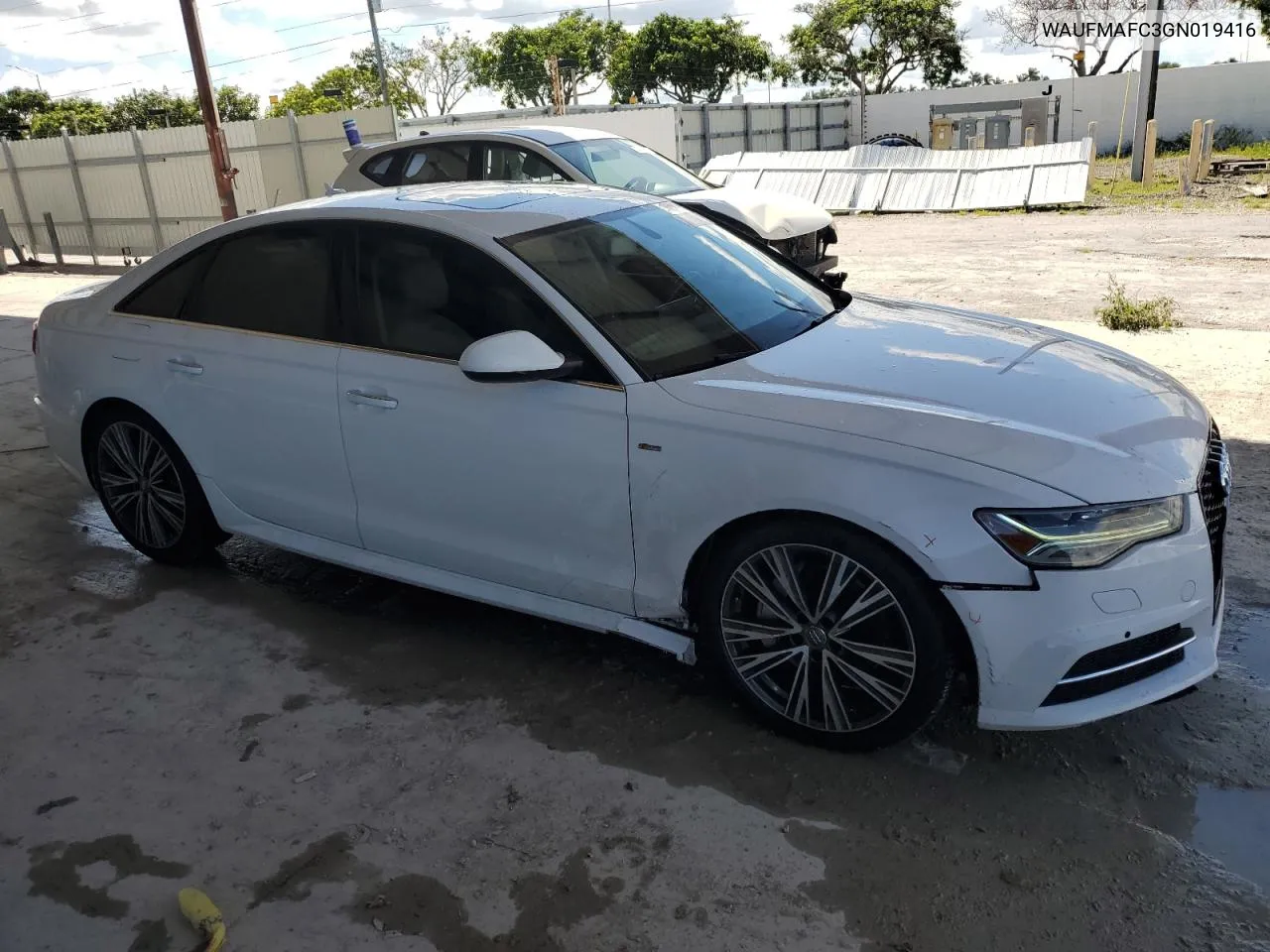 2016 Audi A6 Premium Plus VIN: WAUFMAFC3GN019416 Lot: 72694264