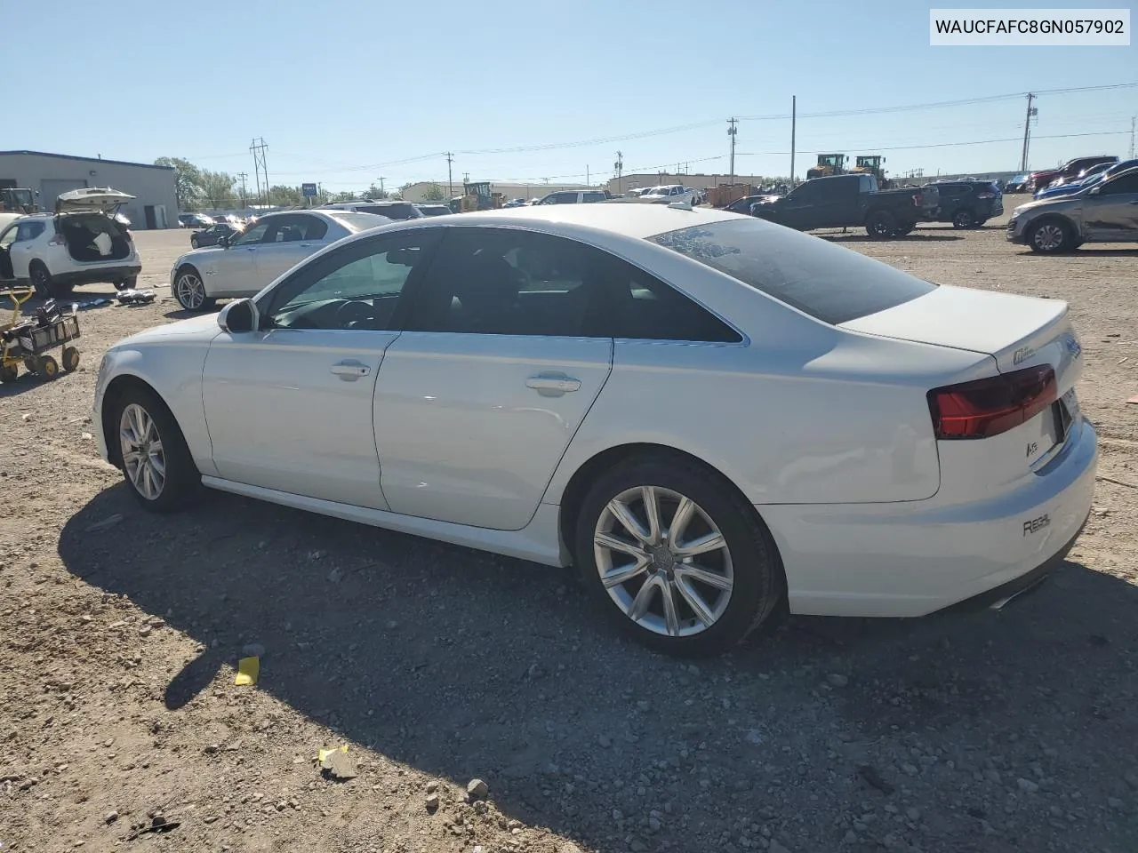 2016 Audi A6 Premium VIN: WAUCFAFC8GN057902 Lot: 73316684