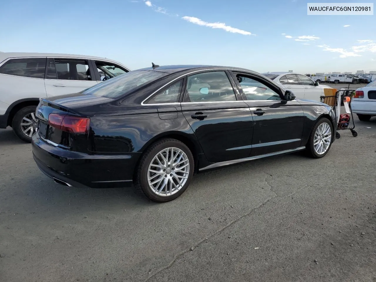 2016 Audi A6 Premium VIN: WAUCFAFC6GN120981 Lot: 73953374