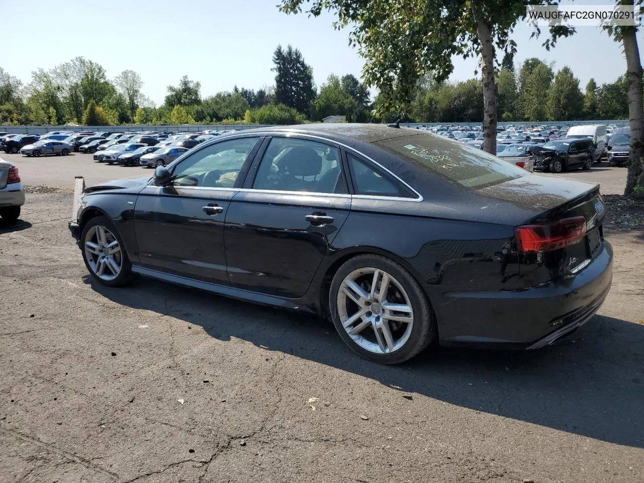 2016 Audi A6 Premium Plus VIN: WAUGFAFC2GN070291 Lot: 76599044