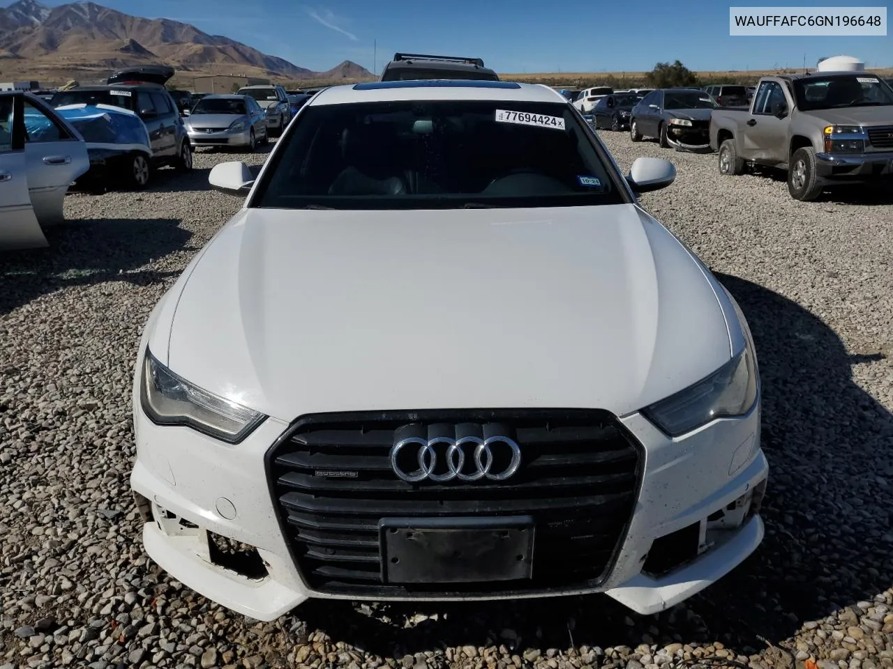 2016 Audi A6 Premium VIN: WAUFFAFC6GN196648 Lot: 77694424