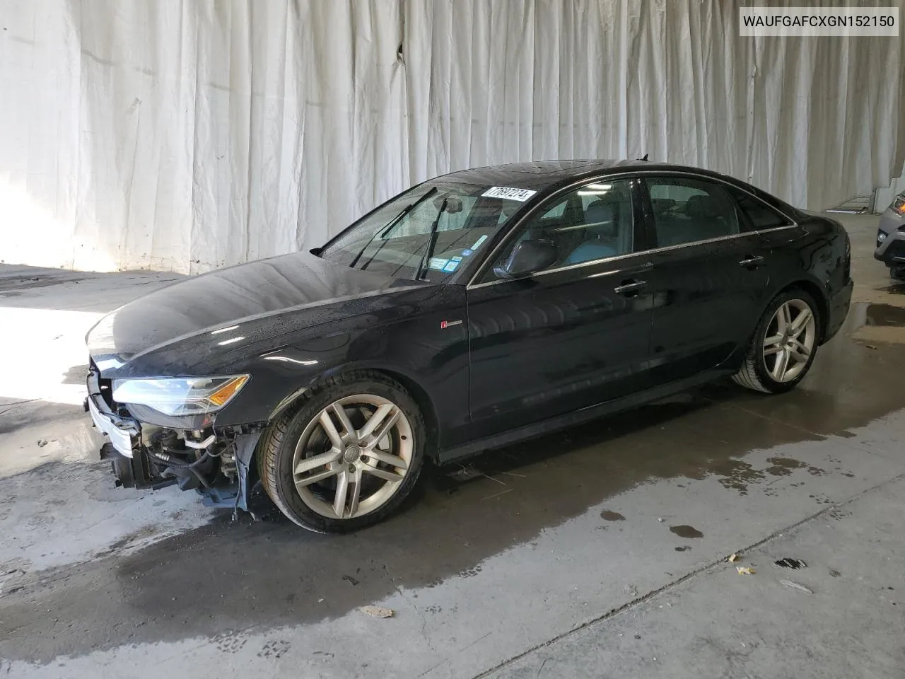 2016 Audi A6 Premium Plus VIN: WAUFGAFCXGN152150 Lot: 77697274