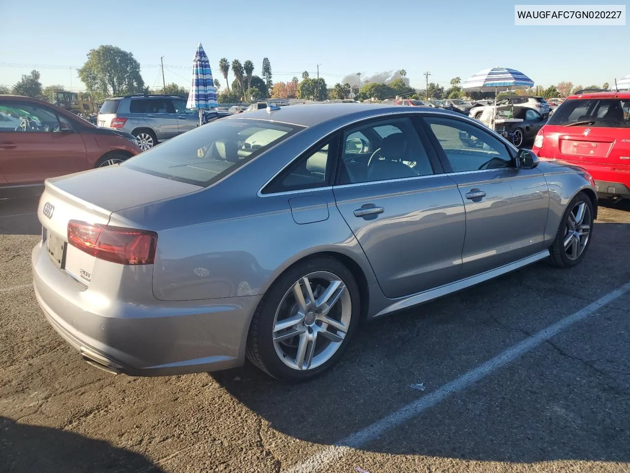 2016 Audi A6 Premium Plus VIN: WAUGFAFC7GN020227 Lot: 80873654