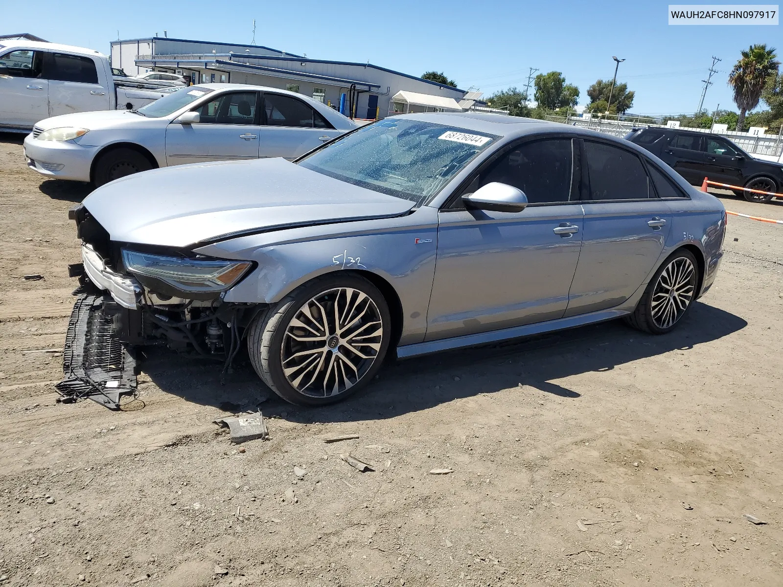 2017 Audi A6 Prestige VIN: WAUH2AFC8HN097917 Lot: 68726044