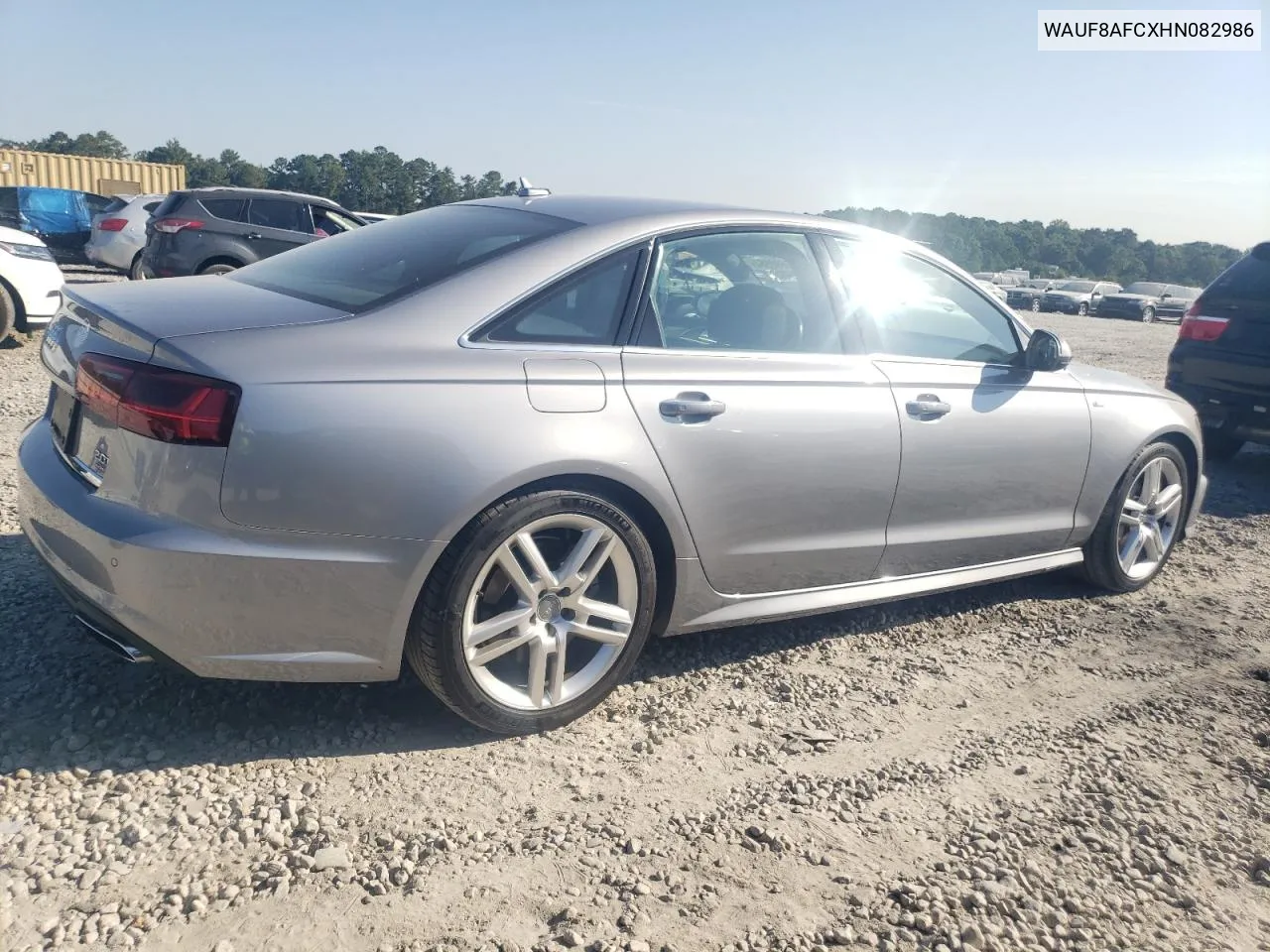 2017 Audi A6 Premium VIN: WAUF8AFCXHN082986 Lot: 72692664