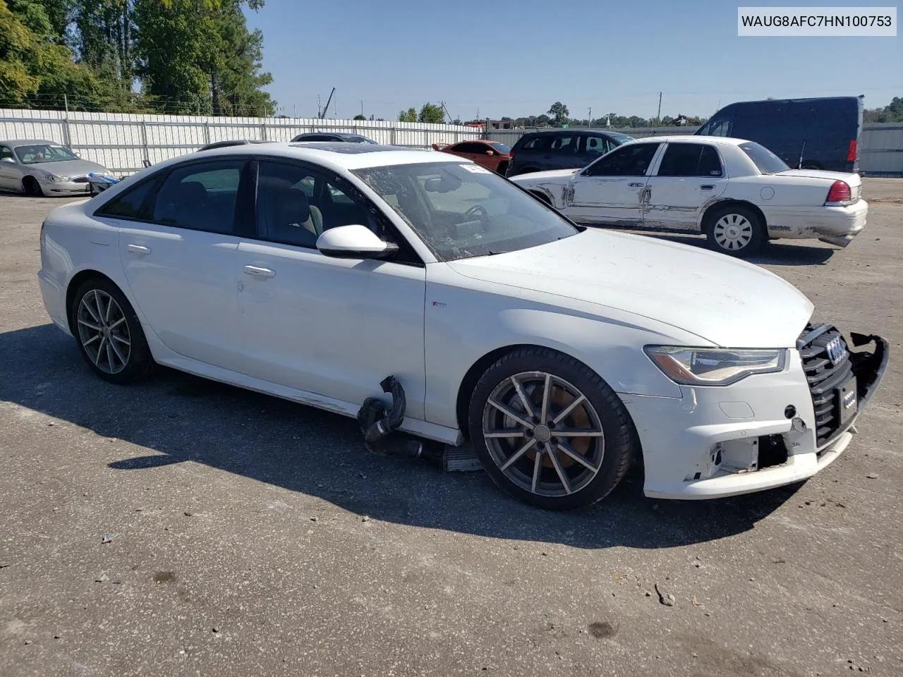 2017 Audi A6 Premium Plus VIN: WAUG8AFC7HN100753 Lot: 74419904