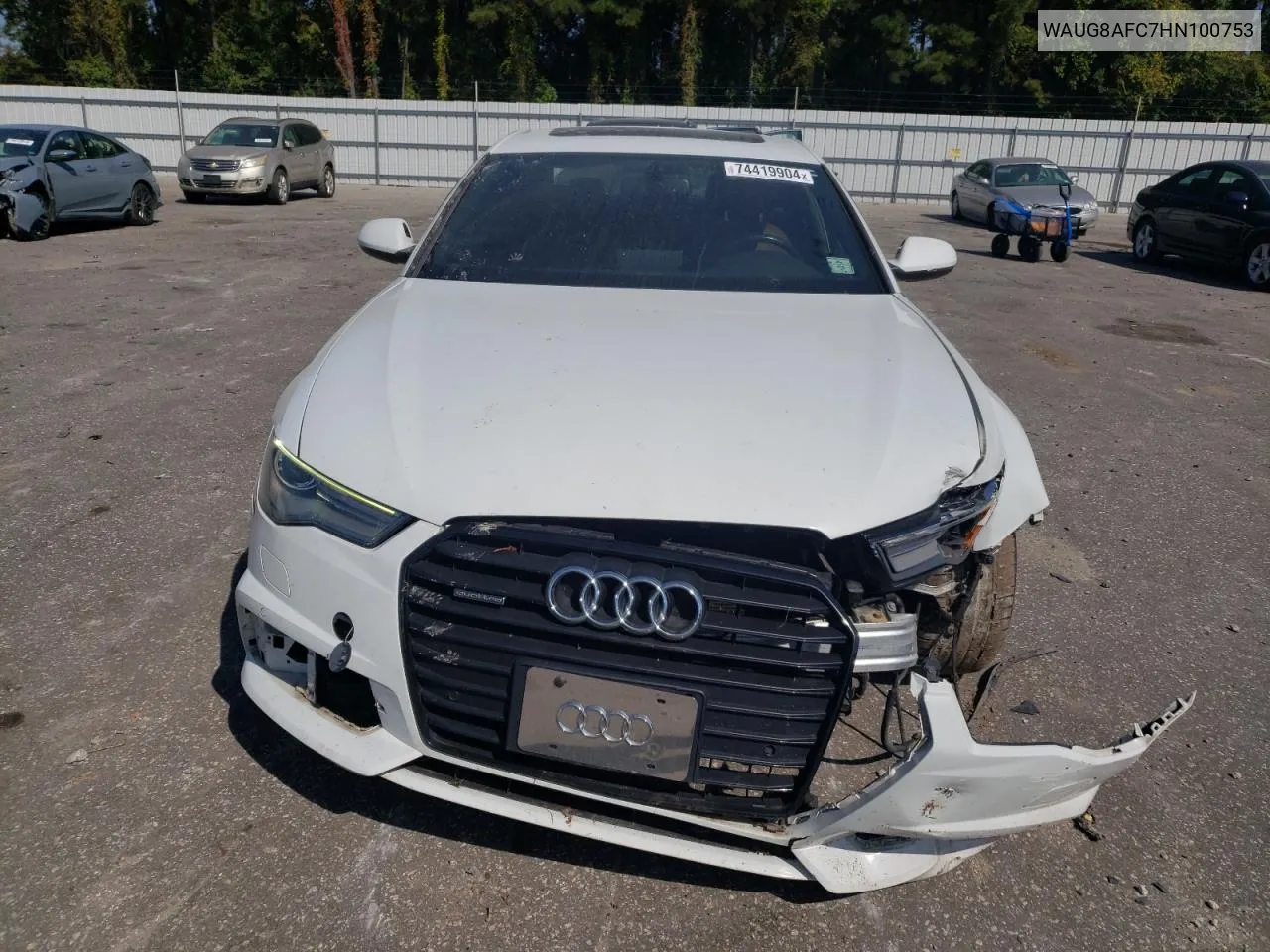 2017 Audi A6 Premium Plus VIN: WAUG8AFC7HN100753 Lot: 74419904