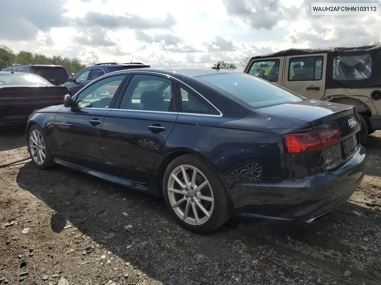 WAUH2AFC9HN103112 2017 Audi A6 Prestige