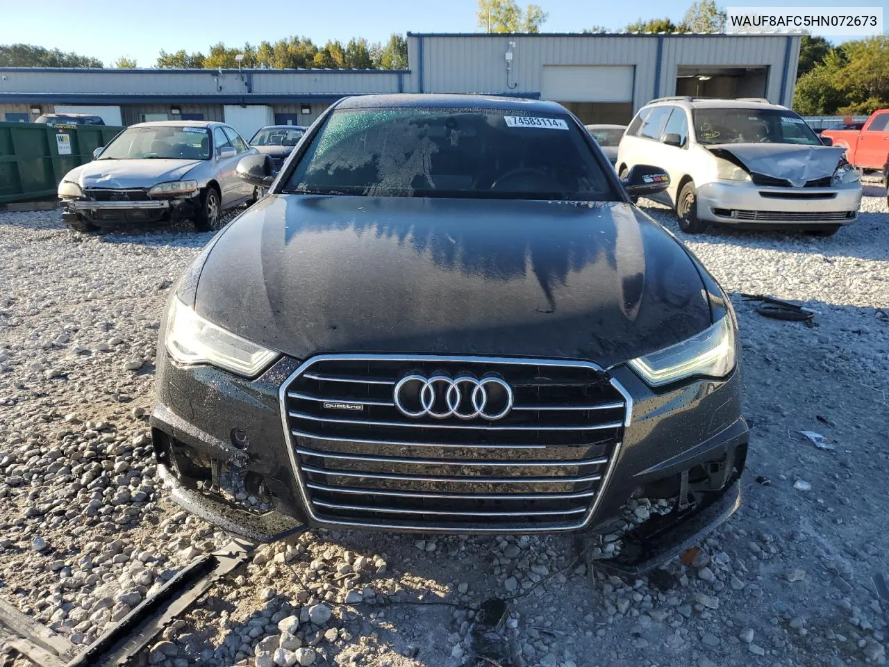 2017 Audi A6 Premium VIN: WAUF8AFC5HN072673 Lot: 74583114