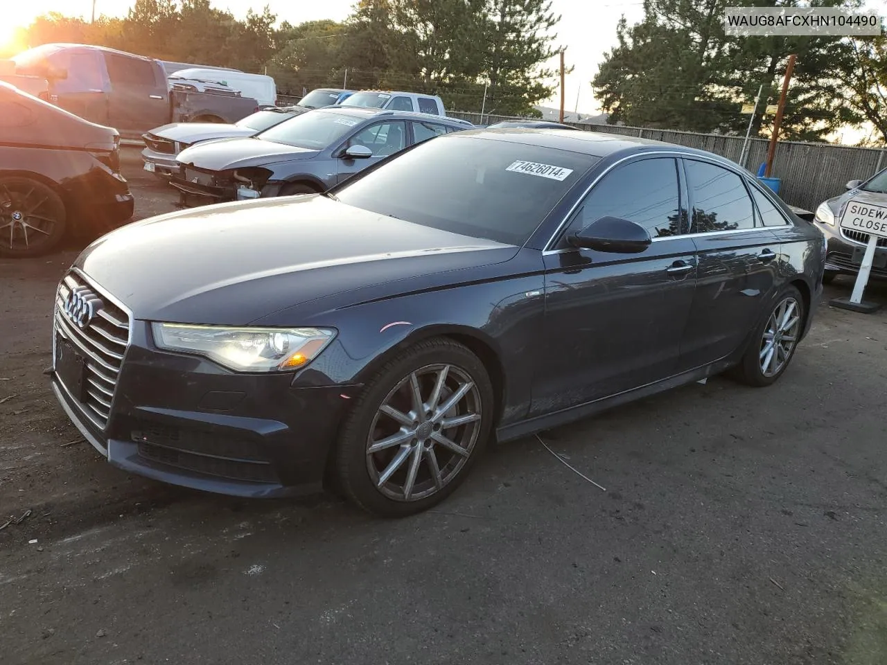 2017 Audi A6 Premium Plus VIN: WAUG8AFCXHN104490 Lot: 74626014