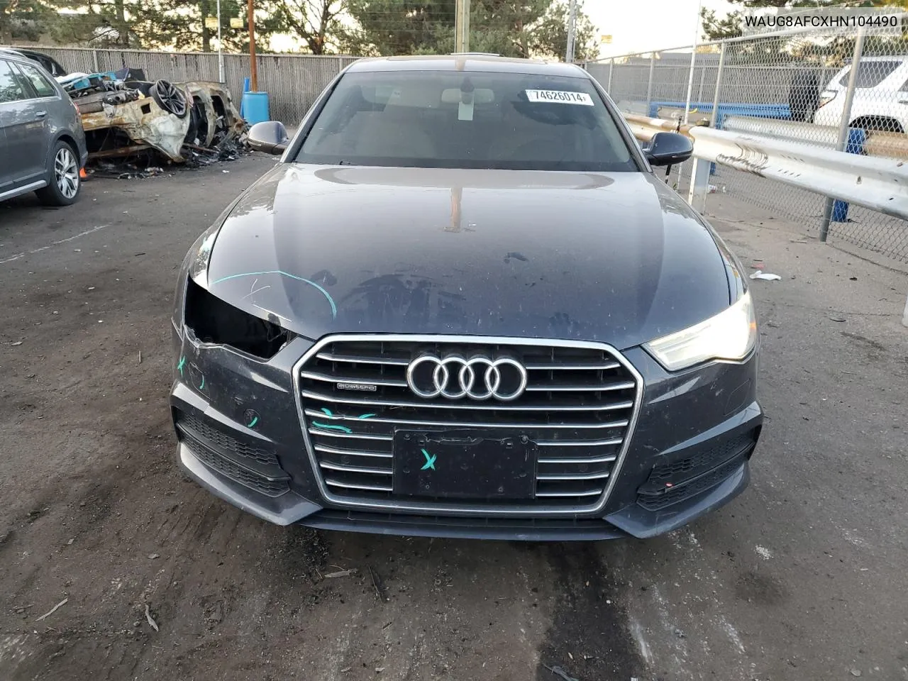 2017 Audi A6 Premium Plus VIN: WAUG8AFCXHN104490 Lot: 74626014