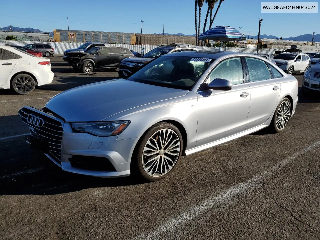 2017 Audi A6 Premium Plus VIN: WAUG8AFC4HN043024 Lot: 78255264