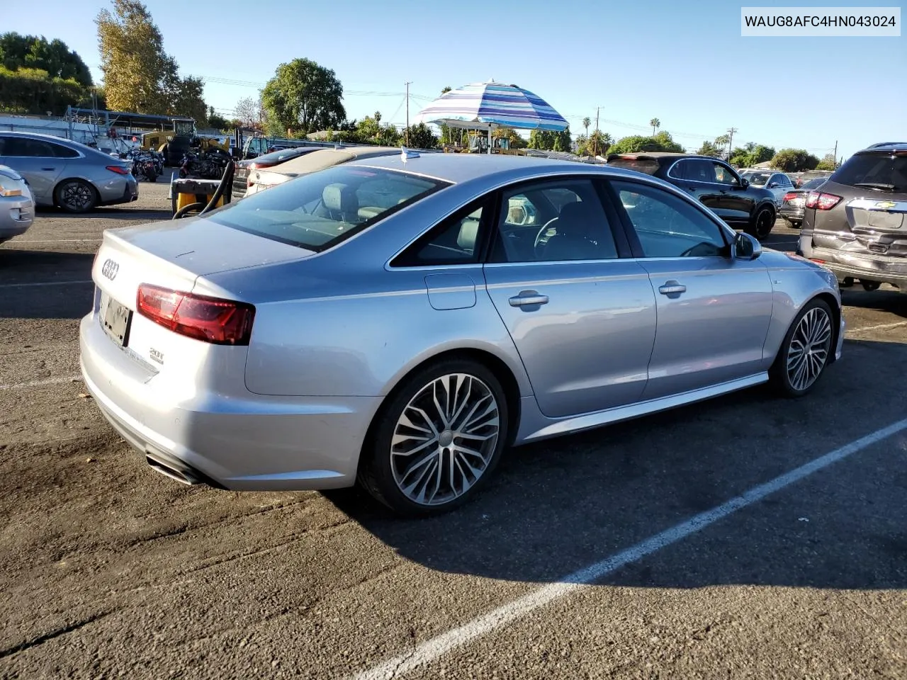 2017 Audi A6 Premium Plus VIN: WAUG8AFC4HN043024 Lot: 78255264