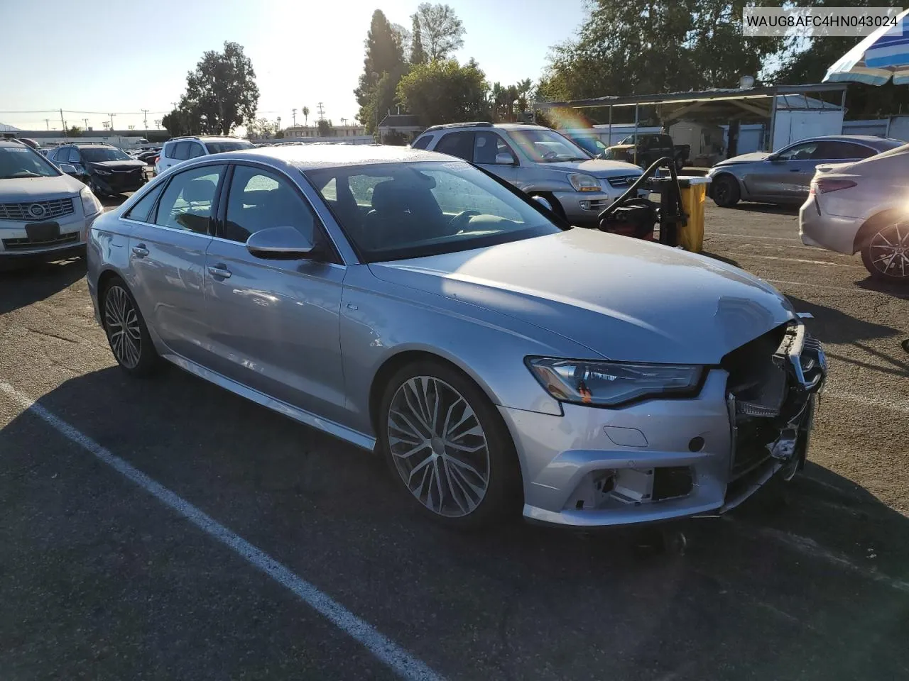 2017 Audi A6 Premium Plus VIN: WAUG8AFC4HN043024 Lot: 78255264