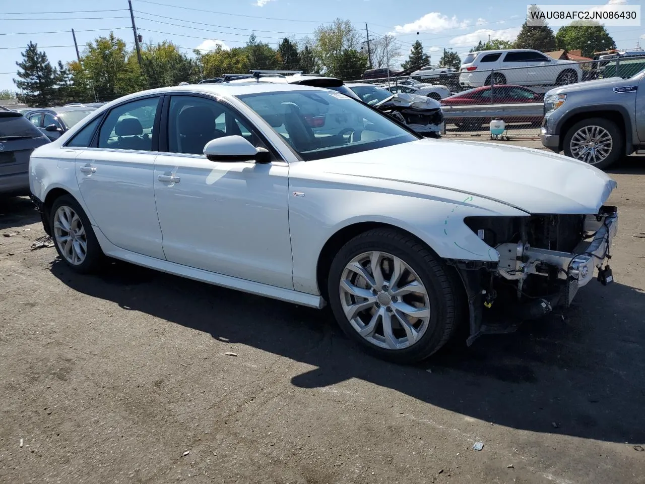 2018 Audi A6 Premium Plus VIN: WAUG8AFC2JN086430 Lot: 71551034