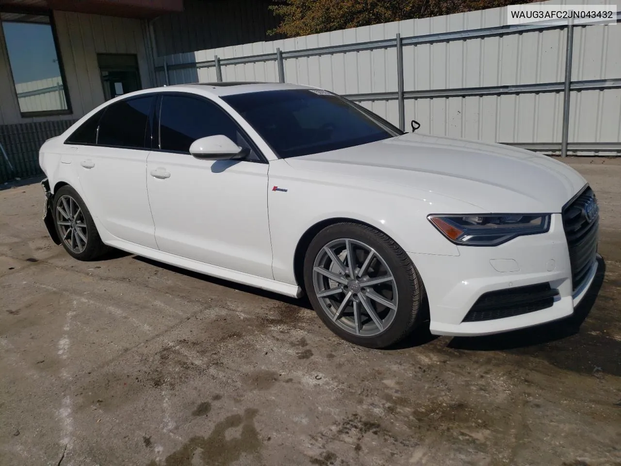 2018 Audi A6 Premium Plus VIN: WAUG3AFC2JN043432 Lot: 75879754