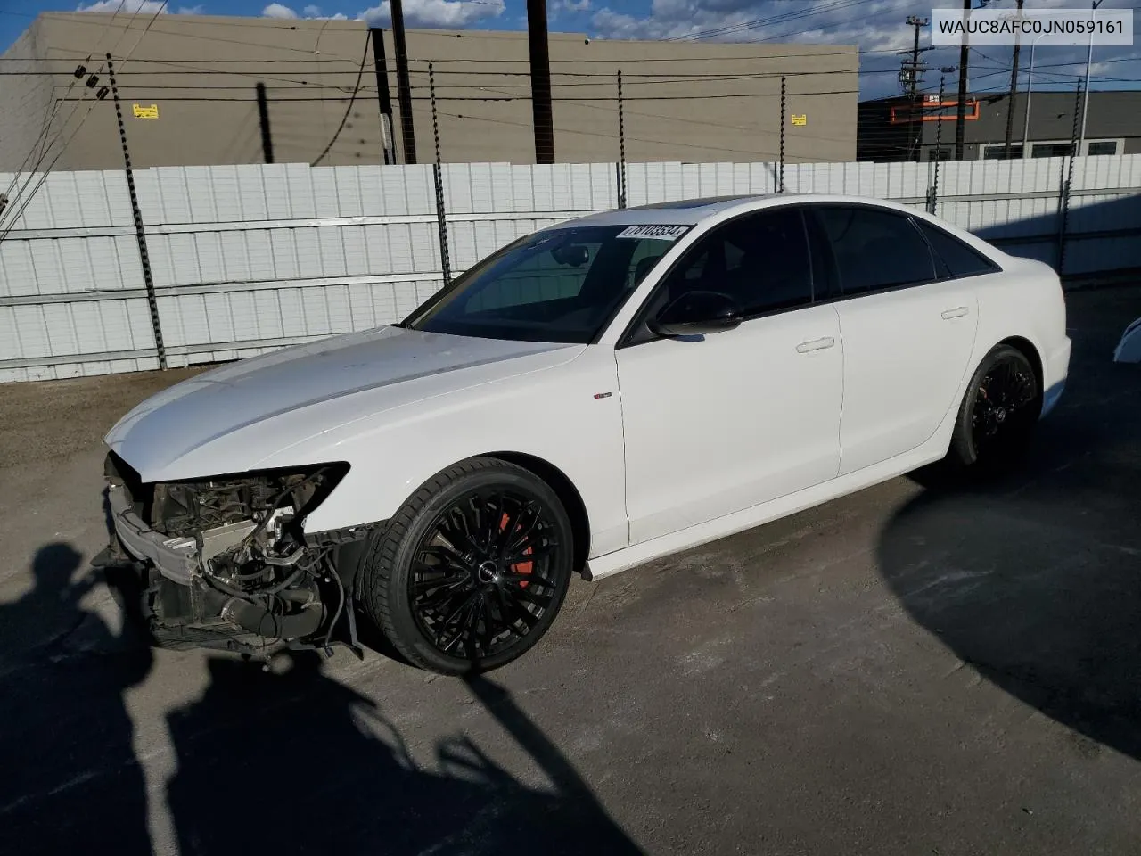 2018 Audi A6 Premium VIN: WAUC8AFC0JN059161 Lot: 78103534