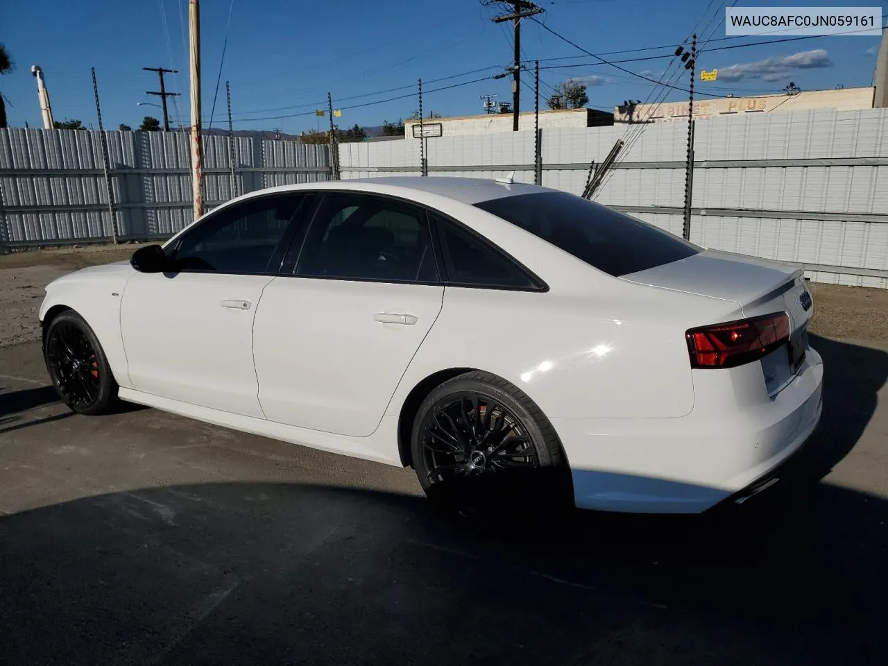 2018 Audi A6 Premium VIN: WAUC8AFC0JN059161 Lot: 78103534