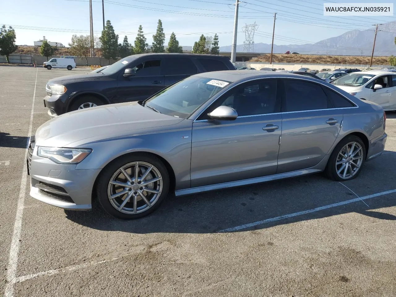 2018 Audi A6 Premium VIN: WAUC8AFCXJN035921 Lot: 81374494